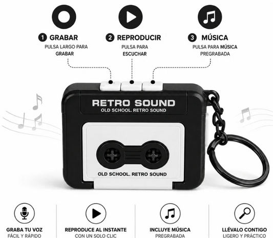Grabadora Retro Cassette