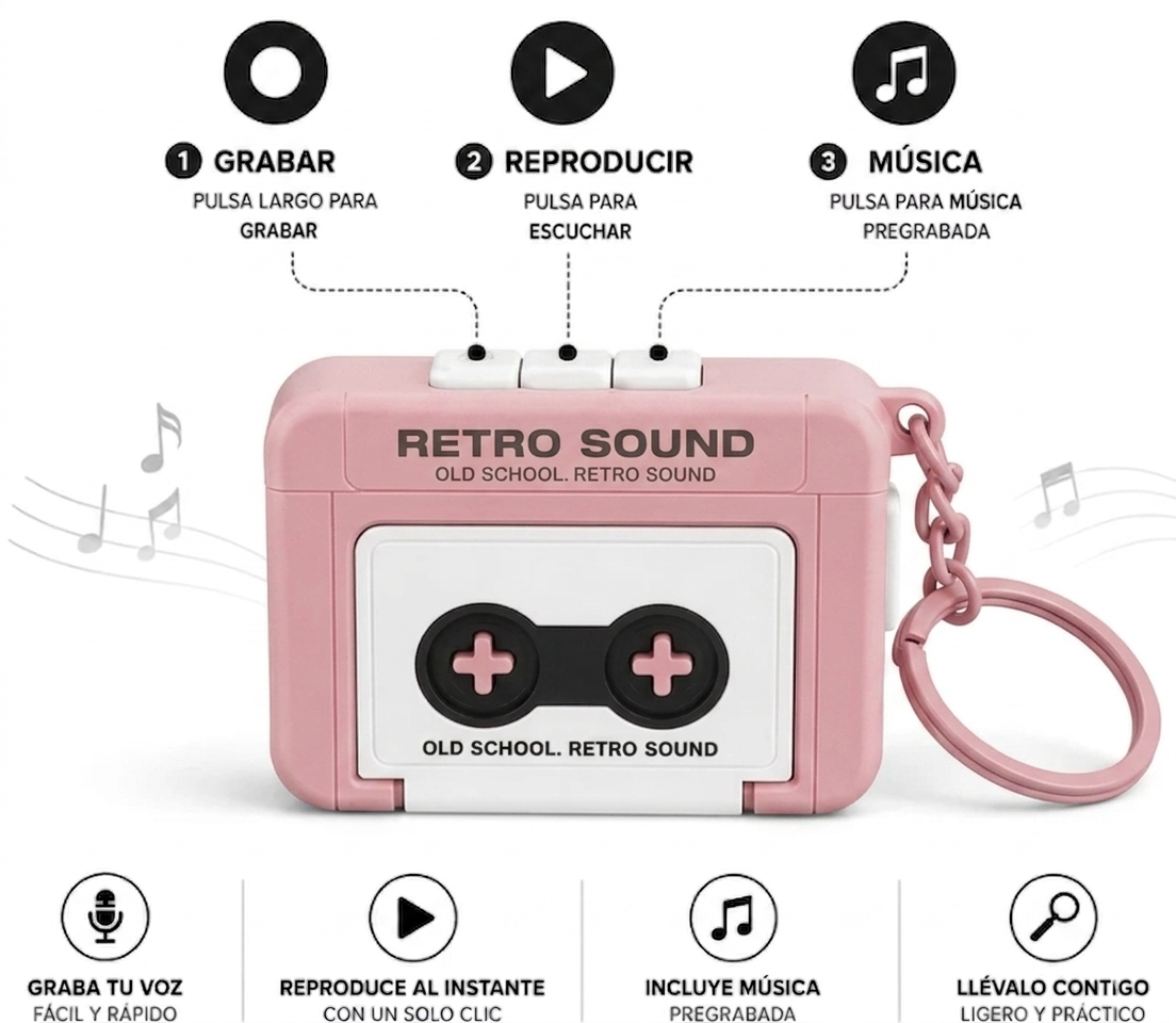 Grabadora Retro Cassette